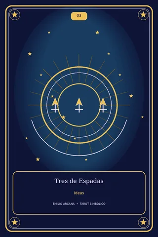 Tres de Espadas