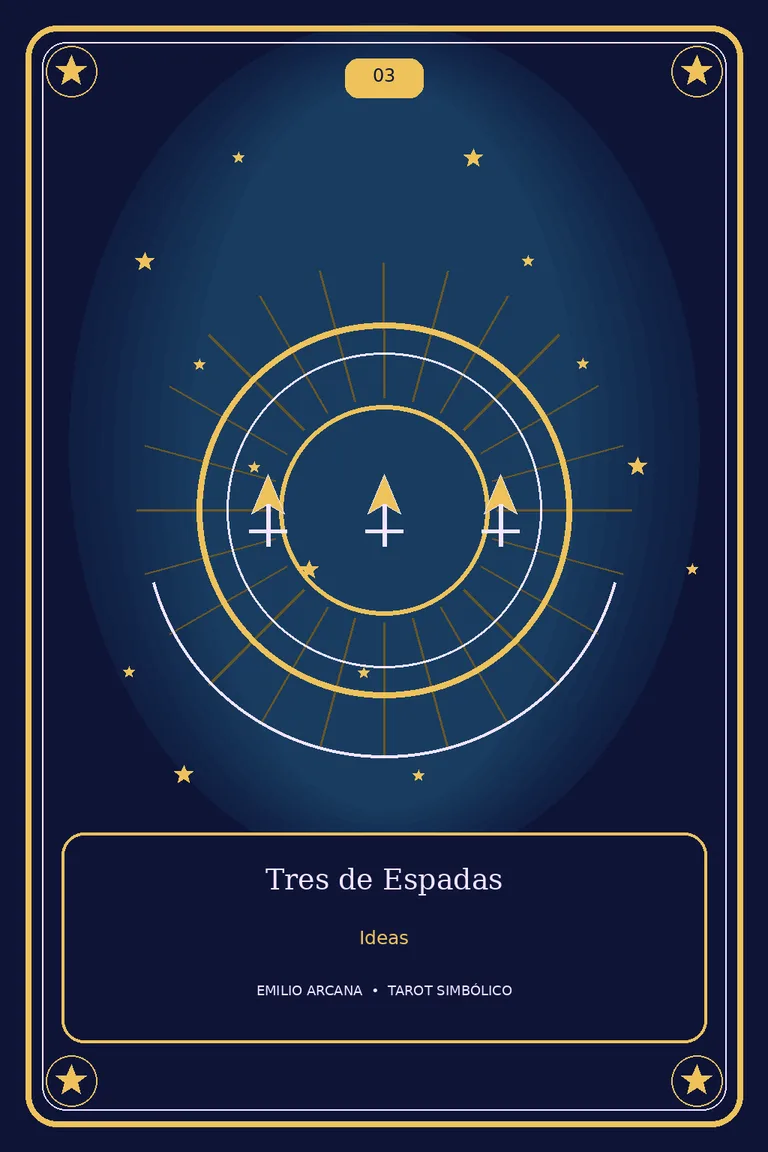 Tres de Espadas