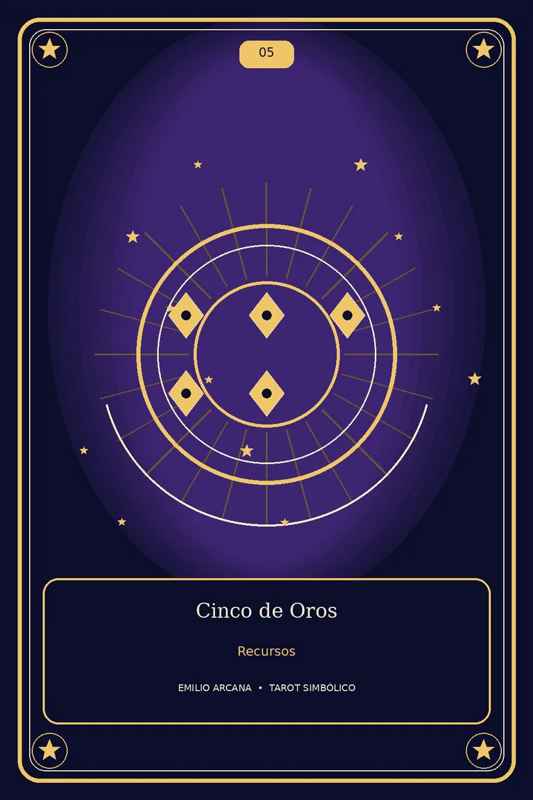 Cinco de Oros (invertida)