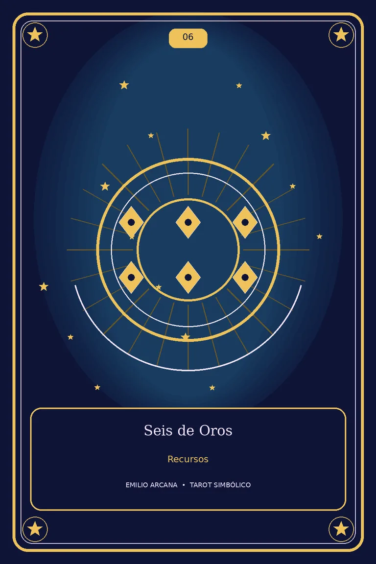 Seis de Oros (invertida)